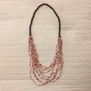 Beaded statement necklace